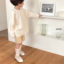 아티클 파스텔반바지 키즈 주니어23봄 유아 아동 주니어청바지 아기면바지