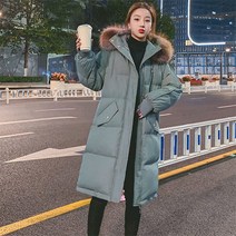 사사로이 여성 아우터 점퍼 다운 패딩점퍼 후드점퍼 후드퍼 롱패딩 빅 사이즈 루즈핏 유행없이 매시즌 입기 좋아요 겨울패딩 두꺼운패딩 따뜻한패딩 요즘 스타일