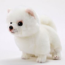 진짜 같은 강아지 인형 포메 라니안 움직이는 장식, 포메라니안 길이 30cm