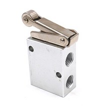 Baomain Roller Type Pneumatic Mechanical Valve MSV98322R PT1/4” 2 Position 3 Way Normally Closed, 1