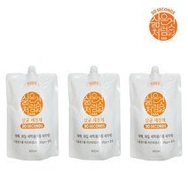 NEW삶은것처럼 1종 살균 주방세정제살균&세정을 한번에리필600mlX3개, 단품