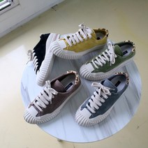 유니크한 여성 고급 스웨이드 가죽 호피 스니커즈 로퍼