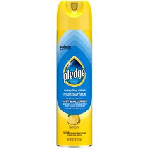 PLEDGE 프레지 먼지 알레르기 제거 다목적 세정제 스프레이 레몬향 274ml Pledge Multisurface Cleaner