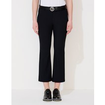 22SS [Online Limited] 블랙 두잉 슬릿 세미부츠컷 팬츠 HWPA2B910BK