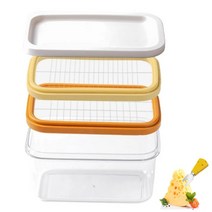 AOHAO 450ML 이중 와이어 버터 컷터 투병 보관케이스+ 포크세트, 혼합색상, 1세트