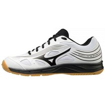 Mizuno 유니 아동용 사이클론 스피드 3 주니어 배구화 화이트/블랙. 2 Big Kid