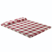 럭스앤펀 라텍스 매트리스커버 킹(K) (160x200) 높이 3 5 7.5 15cm, 루이레드(킹3cm)