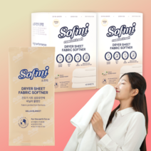 소프미 건조기시트 섬유유연제, 2개, 40매