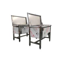 전기식 국 보온 운반카 이동식 배식카 병원 밥차 스텐, 상세이페이지 참고, 뚜껑없는 더블  x 수저통