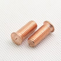스터드용접기 M5 스폿 용접 나사 탄소강 구리 볼트 도금 스터드 섀시 판금 길이 8-35mm 10 개, 06 M5x25mm