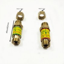 가스레귤레이터 플래시백 어레스터 체크 밸브 화염 버스터 압력 조절기 마운트 가스 용접 절단용 HF-2 M1, 한개옵션0