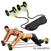 다팔자 뱃살 운동 기구 슬라이드, 단일그린ㄷ