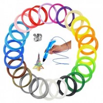 [SYC] 3D펜 PLA 필라멘트 100M 20색 각5M 1세트_5668&7889EA, 1개