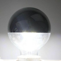 6W LED 전구 G80 글로브 에디슨 실버 하프 크롬 볼 팁 등가 거울 E27 220v 240V 6000k 쿨 화이트, pure white 6000k