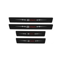 스커프 도어 차량문 플레이트 악세사리 탄소 섬유 자동차 도어 씰 스커프 보호 데칼 스트립 BYD Auto Han, 03 4Pcs Door Sill