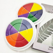 서후네 레인보우 6종 컬러 대형 스탬프 잉크 패드 다양한 미술놀이, 1개