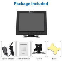 보조모니터 Eyoyo EM08B 8 인치 휴대용 미니 TV 모니터 TFT LCD 화면 1024x768 디스플레이 보안 감시 VGA B, 04 EU 플러그