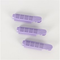 핏투 뿌리볼륨집게 3개 x 1세트 블루 퍼플 핑크 뿌리볼륨고데기, 퍼플 x 3개입