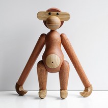 원숭이 장식 인형 우드 관절 코끼리 말모형 목각 서있는 풍수 말장식품, 마호가니 나무 원숭이