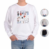 ATOGATO 애견미용사 반려동물 맞춤 맨투맨 아동 여자 디지털프린팅 커플티 남녀공용
