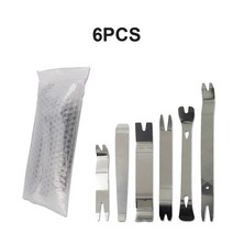 자동차 오디오 수리도구 트림 제거 클립 펜치 도구 키트 스테인레스 스틸 금속 분해 대시 보드 도어 패널 라디오 패스너 세트, [05] White Set