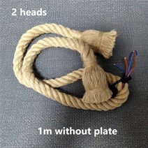 라탄등 인테리어 전등 주방 식탁 조명 등갓 대마 로프 펜던트 빈티지 레트로 로프트 산업, 1m 2 헤드