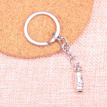 스프레이소화기 소화기 소방관 펜던트 DIY 남성용 자동차 열쇠 고리 반지 홀더 23x6x6mm 기념품 주얼리, 한개옵션0