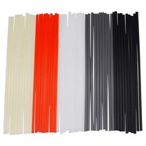 50pcs 플라스틱 용접 봉 - PP / PVC / PE 플라스틱 용접기로드 뜨거운 공기 도구 10 인치 (각 색상 10pcs), 하나, 보여진 바와 같이, 10개