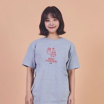 키밍 크리스마스 성탄절 양말 별 그래픽 반팔티