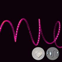 LED 고급형 5050칩 후렉시블 논네온 줄조명 로프라이트 (10M 50M 단위판매), 분홍색, 10M (전원잭 포함)