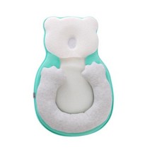 베개 휴대용 역류성식도염베개 둥지 생체 공학 침대 신생아 수면 를 위한 편평한 머리 모양 면 진정, 06 green
