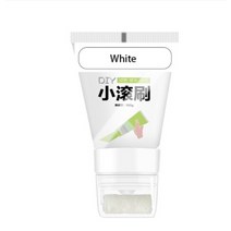 작은 롤링 브러시 벽 라텍스 페인트 수선제 스크레이퍼 페인트가 있는 수리 크림 유효한 곰팡이 방지 건조 패치, [01] White 100g