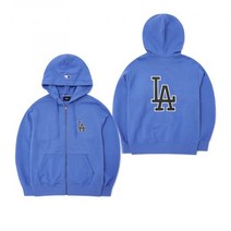MLB 베이직 빅로고 기모 후드집업 LA (Blue)