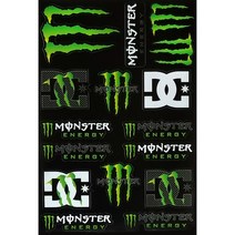몬스터에너지스티커 방수 데칼스티커 오토바이 자동차 자전거 노트북 낚시 튜닝, 1개