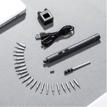 반자동 드라이버 무선 충전 펜 드라이버 안경 노트북 맥북 자동 시계 아이폰 미니 나사 정밀 세트 (ntpsd), ntpsd_DR그레이