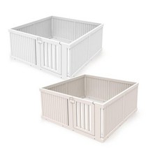 1300K 텍미홈 올 블라인드 펫룸 디럭스 강아지 애견 울타리 펜스, (색상)화이트