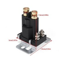 자동차 릴레이 스타터 솔레노이드 릴레이 12V 500A 릴레이 자동차 스타터 On/off 전원 스위치 듀얼 배터리, 검은색