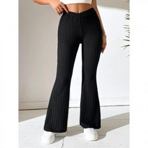 여성 바지 솔리드 벨 보텀즈 441286