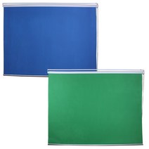 크로마키 대형 롤스크린 배경(그린-블루) (2.5Mx3.0M) 영상편집 배경합성용 촬영 배경, 블루, 고정스탠드형
