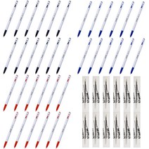 모나미 153 볼펜 0.7mm 흑색 12p + 적색 12p + 청색 12p + 영심볼펜심 흑색 12p, 혼합색상, 1세트