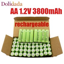 RC배터리 T-MOTOR 리튬폴리머배터리신제품 aa 1.2v 배터리 3800Mah Ni-Mh Aa 충전식 2A Energie Voor MP3 M, 05 12pcs