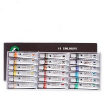 마카쥬물감 운동화 리폼 신발 염색 maries 121824 색상 전문 유화 페인트 드로잉 안료 12ml 튜브 캔버스 안료 아트 용품 드로잉에 대 한 설정, 18색
