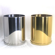 블레스블룸 실버 골드 메탈 원형 화분 15cmX21cm