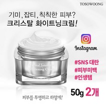 SNS 입소문크림 미백기능성 화이트닝크림 기미 잡티 개선 토소웅크림 50g, 50g 2개