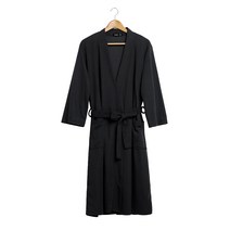 똑소녀 프리미엄 호텔 샤워가운 여름용 (남여공용), M, 블랙