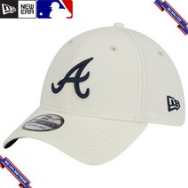 [미국정품] 912803 스냅백 캡모자 MLB [애틀랜타 브레이브스] 뉴에라 Chrome Team Classic 39THIRTY Flex Hat - White