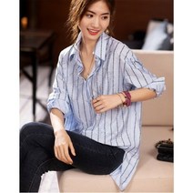 히트앤씨 2481 큐빅영문남방 여성남방 큐빅남방 스프라이트남방 여성셔츠 가을셔츠