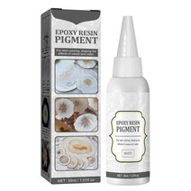 견고한 30ml 고농축 에폭시 수지 착색 안료 바다 파도 물 효과 염료 DIY 예술 공예 쥬얼리, 02 White