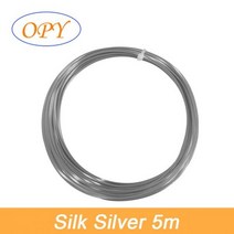 3d 인쇄 펜 재료 5 미터 pla 필라멘트 1.75mm, 실크 실버 5m