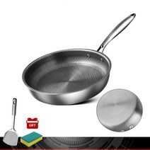 1구 원룸 하이라이트 붙지 않는 스테인리스 프라이팬 주방 요리, 02 SUSFP2_03 28cm